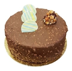 6-9 Kişilik Yuvarlak Sade Çikolatalı Zengin Lezzet